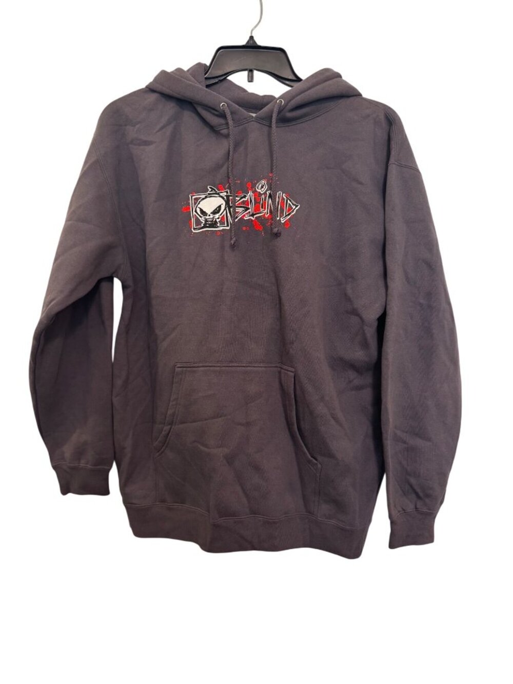NWOT Blind skateboards body bags  Mens Gray Hoodie With Skull Size M Cotton